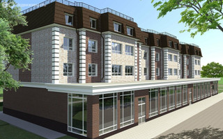 Планировка двухкомнатной(квартира) площадью 42.5 квадратных метров в “ЖК Театральный парк”