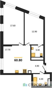 Планировка квартиры, ID 528998
