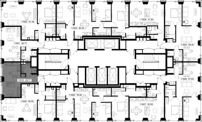 Планировка студии(квартира) площадью 28.8 квадратных метров в ЖК “ЖК СЕТ”