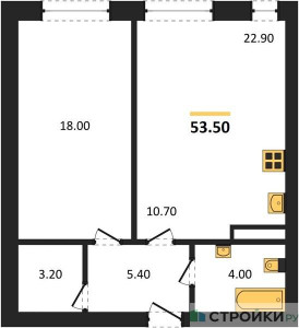 Планировка квартиры, ID 528452