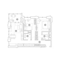 Планировка трехкомнатной(квартира) площадью 74.8 квадратных метров в “ЖК ВЭРИ на Миклухо-Маклая”