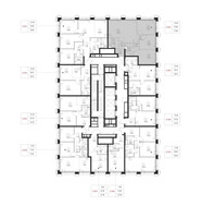 Планировка трехкомнатной(квартира) площадью 75.8 квадратных метров в “ЖК SET (Сет)”
