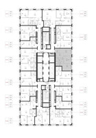 Планировка двухкомнатной(квартира) площадью 55.7 квадратных метров в “ЖК SET (Сет)”