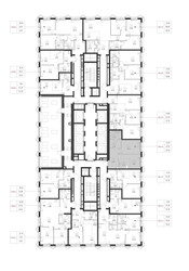 Планировка однокомнатной(квартира) площадью 45.9 квадратных метров в ЖК “ЖК СЕТ”