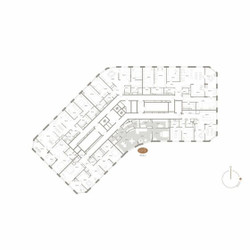 Планировка двухкомнатной(апартаменты) площадью 111.28 квадратных метров в ЖК “ЖК D'ORO MILLE (Доро Милле)”
