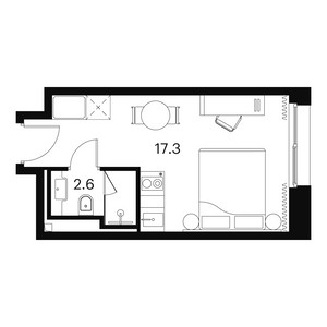 Планировка апартаментов, ID 539215