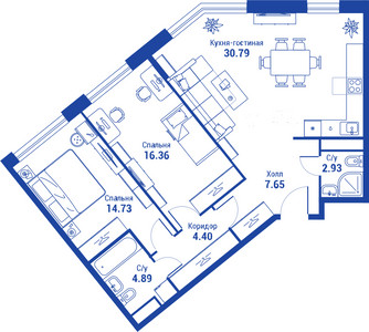 Планировка квартиры, ID 154443