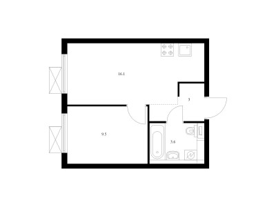 Планировка квартиры, ID 517185