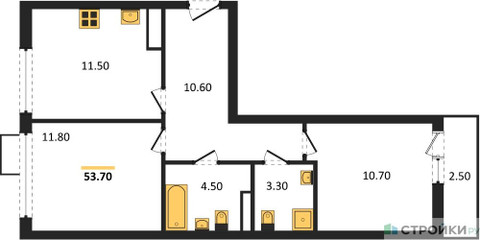 Планировка квартиры, ID 328528