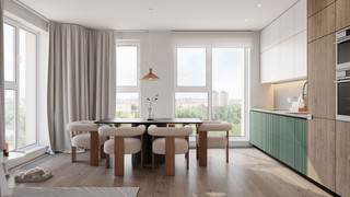 Вариант гостиной в ЖК "Нарвин"