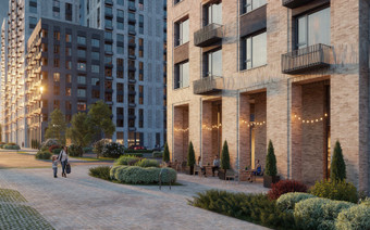 Вход в ЖК “Smart Garden”