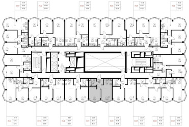 Планировка однокомнатной(квартира) площадью 36.1 квадратных метров в ЖК “Дом премиум-класса МИRA (Мира)”