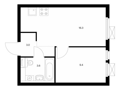 Планировка квартиры, ID 216442