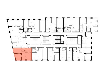 Планировка двухкомнатной(квартира) площадью 53.2 квадратных метров в ЖК “ЖК 2-й Иртышский”