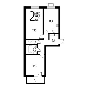 Планировка квартиры, ID 550351