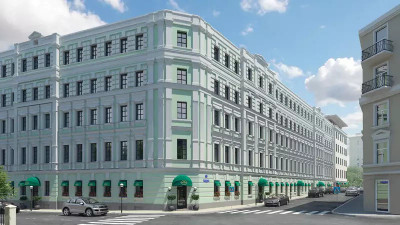 Планировка однокомнатной(апартаменты) площадью 88.4 квадратных метров в ЖК “ЖК Дом на Поварской”