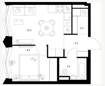 Планировка квартиры, ID 507991