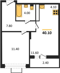 Планировка квартиры, ID 100836