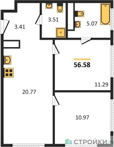 Планировка квартиры, ID 263566