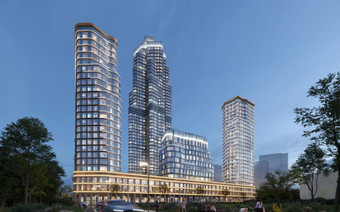 вид сбоку на ЖК "Начало"