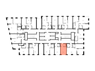Планировка студии(квартира) площадью 20.4 квадратных метров в ЖК “ЖК 2-й Иртышский”