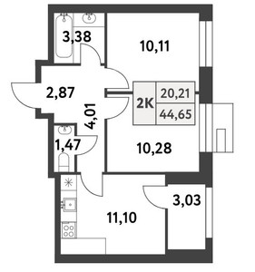 Планировка квартиры, ID 497285