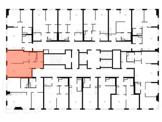 Планировка однокомнатной(квартира) площадью 41.5 квадратных метров в ЖК “ЖК 2-й Иртышский”
