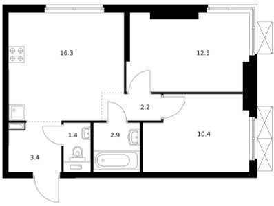 Планировка квартиры, ID 230607
