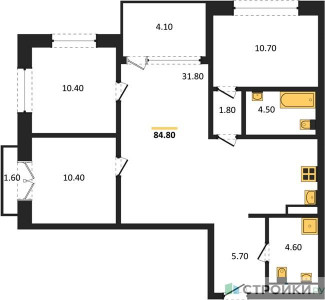 Планировка квартиры, ID 414930