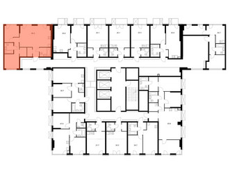 Планировка двухкомнатной(квартира) площадью 60.3 квадратных метров в ЖК “ЖК 2-й Иртышский”