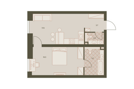 Планировка квартиры, ID 220616