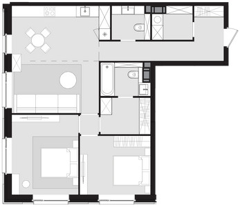 Планировка квартиры, ID 221544