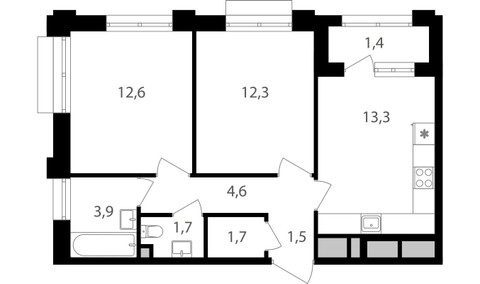 Планировка квартиры, ID 523282