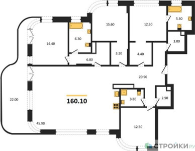 Планировка квартиры, ID 524133