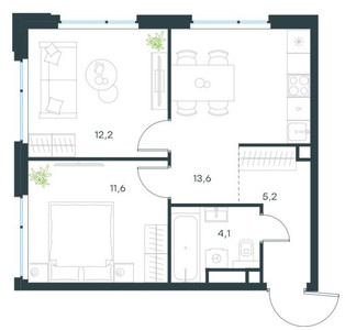 Планировка квартиры, ID 463366
