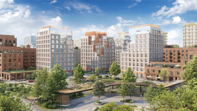 Планировка студии(квартира) площадью 74.36 квадратных метров в ЖК “СберСити в Рублево-Архангельском”