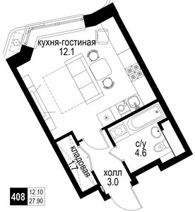 Планировка квартиры, ID 225052