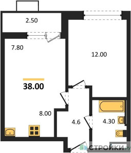 Планировка квартиры, ID 291688