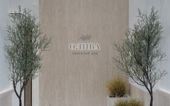 Лобби в ЖК "Олива"