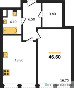Планировка квартиры, ID 515675
