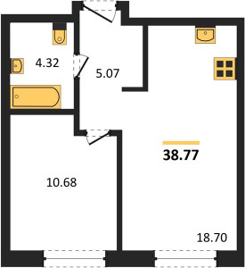 Планировка квартиры, ID 100066