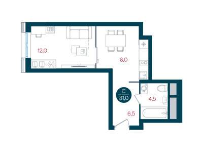 Планировка квартиры, ID 440924