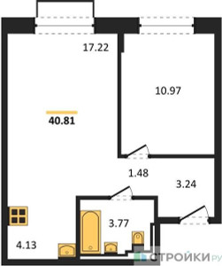 Планировка квартиры, ID 338405