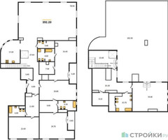 Планировка 4+ комнатной(квартира) площадью 392.2 квадратных метров в “Исторический дом "Чистые пруды"”