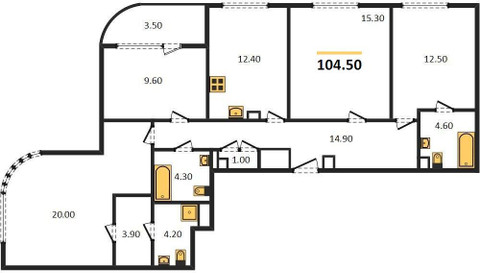 Планировка квартиры, ID 229416