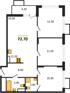 Планировка квартиры, ID 171446