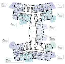 Планировка студии(квартира) площадью 65.87 квадратных метров в ЖК “СберСити в Рублево-Архангельском”