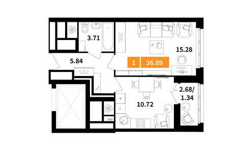 Планировка квартиры, ID 540367