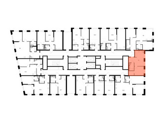 Планировка однокомнатной(квартира) площадью 38 квадратных метров в ЖК “ЖК 2-й Иртышский”