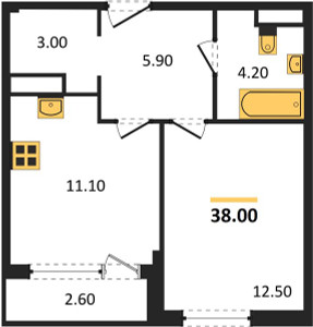 Планировка квартиры, ID 116085